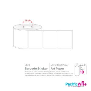 Blank Barcode Sticker Art Paper (10rolls)