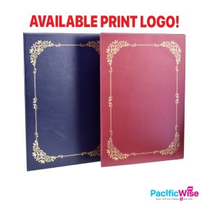 Certificate Holder PVC With Silk Screen Gold/Pemegang Perakuan PVC Dengan Sutera Layar Emas/Holder Filing/CH8C-SS/A4