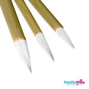 Chinese Brush/Berus Cina/Paint Tools/Xue Xi/Handle Bamboo (Various Sizes)