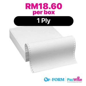 1 Ply Computer Form/QForm/Kertas Komputer/9.5" x 11"