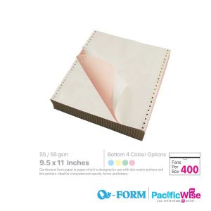 QForm/Computer Form 2 Ply Colour/Kertas Komputer/9.5" x 11"