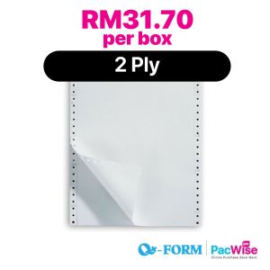 2 Ply Computer Form/QForm/Kertas Komputer/9.5" x 11"