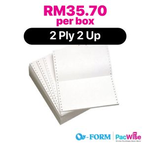 2 Ply 2 Up Computer Form/QForm/Kertas Komputer/9.5" x 11"