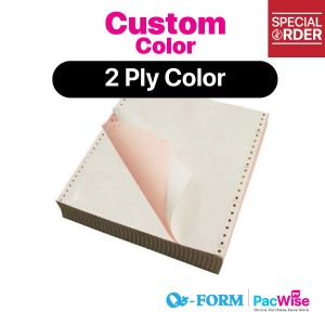 [Custom Color] 2 Ply Color Computer Form/QForm/Kertas Komputer/9.5" x 11"