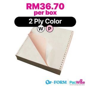 2 Ply Color Computer Form/QForm/Kertas Komputer/9.5" x 11"
