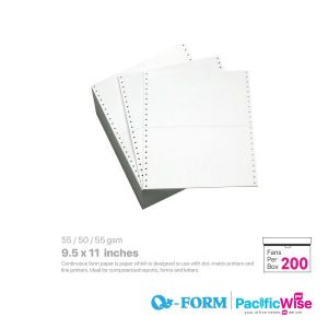 QForm/Computer Form 3 Ply 2 Up/Kertas Komputer/9.5" x 11"