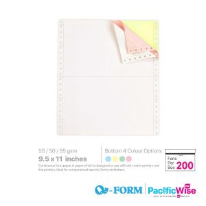 QForm/Computer Form 3 Ply 2 Up Colour/Kertas Komputer/9.5" x 11"