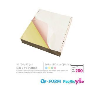 QForm/Computer Form 3 Ply Colour/Kertas Komputer/9.5" x 11"