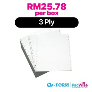 3 Ply Computer Form/QForm/Kertas Komputer/9.5" x 11"
