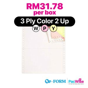 3 Ply Color 2 Up Computer Form/QForm/Kertas Komputer/9.5" x 11"
