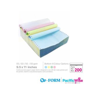 QForm/Computer Form 4 Ply Colour/Kertas Komputer/9.5" x 11"