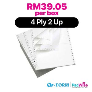 4 Ply 2 Up Computer Form/QForm/Kertas Komputer/9.5" x 11"