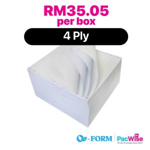 4 Ply Computer Form/QForm/Kertas Komputer/9.5" x 11"