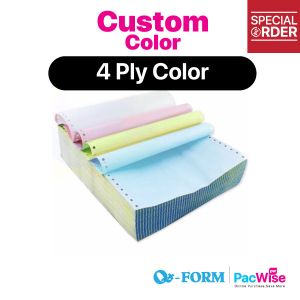 [Custom Color] 4 Ply Color Computer Form/QForm/Kertas Komputer/9.5" x 11"