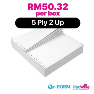5 Ply 2 Up Computer Form/QForm/Kertas Komputer/9.5" x 11"