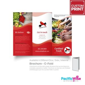 Customized Digital Printing Brochure (C-Fold)