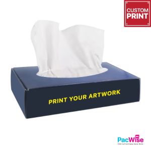 Customized Printing Facial Tissue Box/Flat Box/Tisu Pop Up/Tissue Paper/2 Ply (100 Sheets x 1 Box)