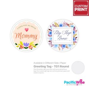 Customized Printing Greeting Tag (TG1-Round)