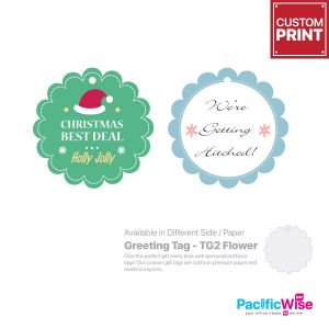 Customized Printing Greeting Tag (TG2-Flower)