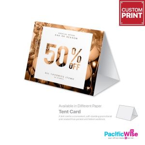 Customized Printing Tent Card