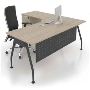 Office Table/Desk & Work Tables/A Series/AL-D1818/Meja Office/Meja Kerja/Office Desk/L Shape (Left/Right)