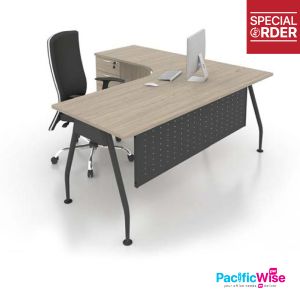 Office Table/Desk & Work Tables/A Series/AL-D1818/Meja Office/Meja Kerja/Office Desk/L Shape (Left/Right)