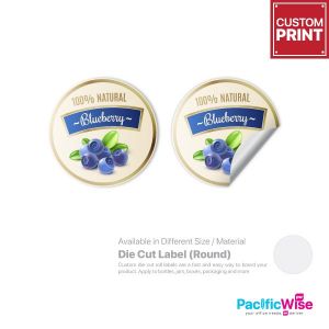 Customized Printing Die Cut Label (Round)