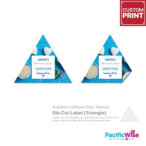 Customized Printing Die Cut Label (Triangle)