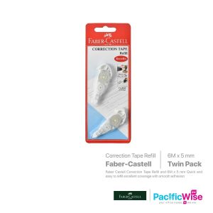 Faber Castell/Correction Tape Refill 6m/Isi Ulang Pita Pembetulan 6m/Writing Pen (Twin Pack)