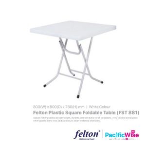 Felton Plastic Square Foldable Table (FST 881)