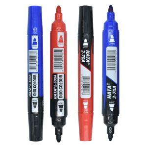 Permanent Marker/Hata/2-70A/2-500A/Penanda Kekal/Twin Tip/Duo Colour/Writing Pen/2.0mm