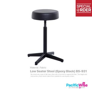 Low Seater Stool (Epoxy Black)/Bangku Tempat Duduk Rendah/BS-931