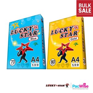 A4 Paper/Lucky Star/A4 Kertas 80gsm/A4 Kertas 70gsm/Copier Paper (500'S/Ream)