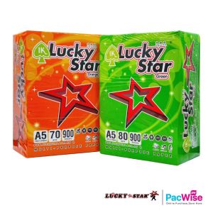 A5 Paper/Lucky Star/A5 Kertas 80gsm/A5 Kertas 70gsm/Copier Paper (900'S/Ream)