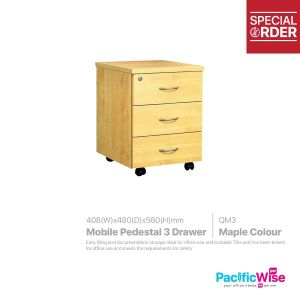 Mobile Pedestal 3 Drawer (QM3)