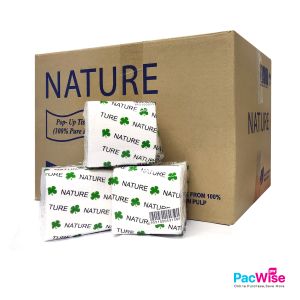 Pop Up Tissue/Nature/Tisu Pop Up/Tissue Paper/1 Ply (45 Packs x 1 Carton)