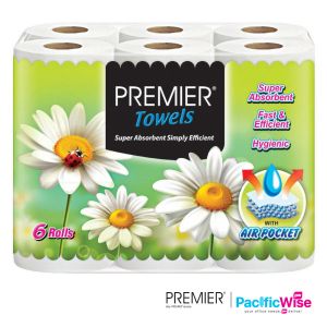 Kitchen Towel/Premier/Gulungan Dapur/Kitchen Roll/Tuala Dapur/Tissue/2 Ply (6 Rolls)