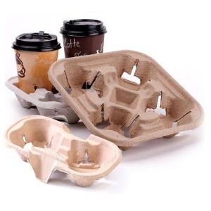 2 Cup & 4 Cup Paper Tray/Dulang 2 & 4 Cawan Pulpa (20'S)