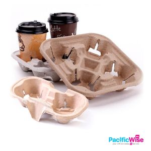 2 Cup & 4 Cup Paper Tray/Dulang 2 & 4 Cawan Pulpa (20'S)