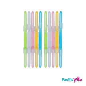 PVC Plastic Fastener/Klip Pegas Pengencang Kertas Plastic/Binder Accessories (10'S)