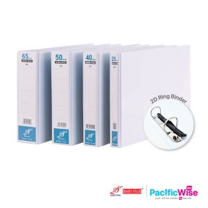 PVC Ring File/East File/2D Ring Binder/Fail Cincin PVC/Hard Cover/File Filing/White Transparent Cover/File Organiser/A3 (Various Sizes)