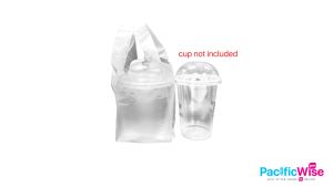 Cup Bag/Beg Cawan/T-Shirt Handle Bag/Milk Tea Beg/HM Singlet Hanging Bag/Drinking/Plastic Bag/Packing Product/1 Cup/7" x 11"