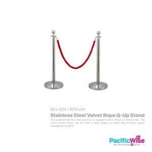 Stainless Steel Velvet Rope Q-Up Stand