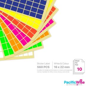 Rectangle Sticker Label/Label Pelekat Segi Empat/Sticker Label/16mm x 22mm