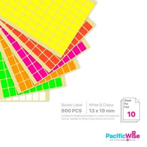 Rectangle Sticker Label/Label Pelekat Segi Empat/Sticker Label/13mm x 19mm