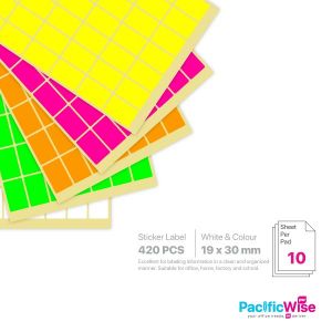 Rectangle Sticker Label/Label Pelekat Segi Empat/Sticker Label/19mm x 30mm