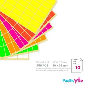 Rectangle Sticker Label/Label Pelekat Segi Empat/Sticker Label/19mm x 38mm