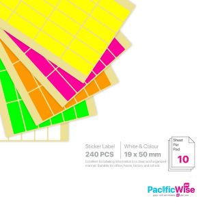 Rectangle Sticker Label/Label Pelekat Segi Empat/Sticker Label/19mm x 50mm