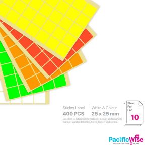 Rectangle Sticker Label/Label Pelekat Segi Empat/Sticker Label/25mm x 25mm