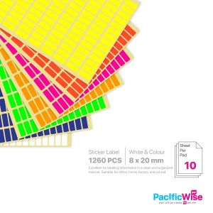 Rectangle Sticker Label/Label Pelekat Segi Empat/Sticker Label/8mm x 20mm